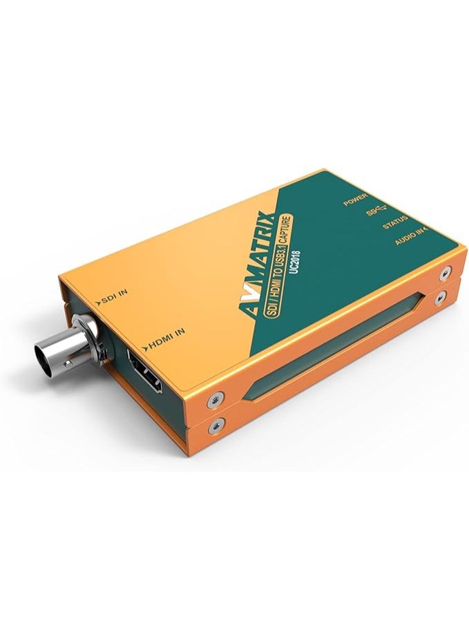 AVMATRIX UC2018 HDMI/SDI to USB3.1 Type-C Uncompressed Video Capture; HDMI or SDI in, and USB 3.1 Gen1(USB3.0) Out; Automatic Input Signal Detection, Up to 1080p60 - Image 4