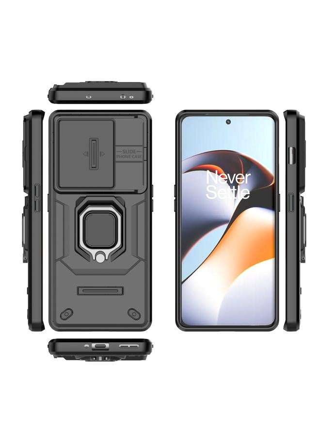 S-TOP Case For OnePlus 11R 5G Sliding Camshield TPU + PC Shockproof Phone Case with Holder - Image 2