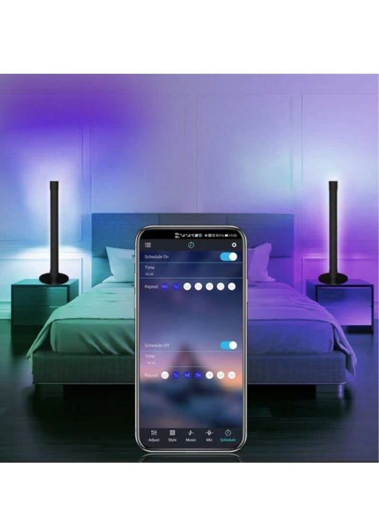 Raxoom Smart RGB LED Light Bars, Ambient Lighting, Bluetooth Monitor Flow Light Bars with APP Control, Color Gaming Light Bar for TV/Room Decoration/Movie/PC. - Image 3