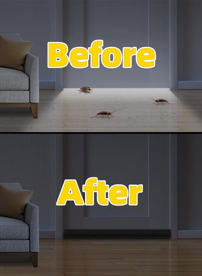 Door Draft Stopper Under Door Seal, 1 Pcs Under Door Draught Excluder, 93x4cm Noise Blocker Window Breeze Blocker Adjustable Door Sweeps - Image 5