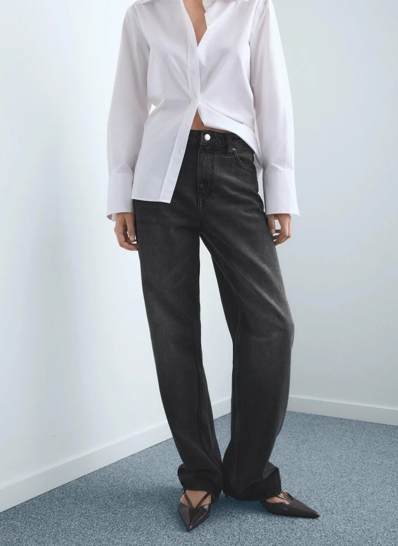 MANGO Miami medium-rise straight-fit jeans