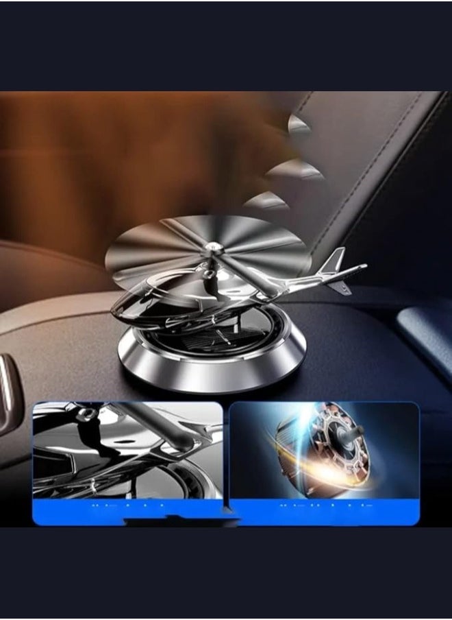Executive LLC Car Air Freshener Solar Rotating Helicopter Fresh Air Aroma Device with unique design make environment fresh  - Image 3
