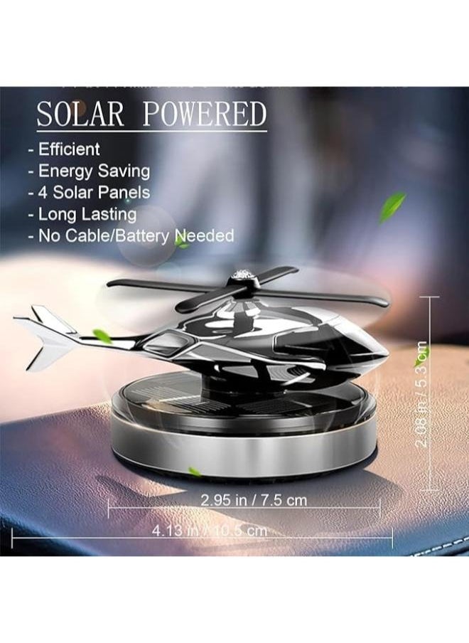 Executive LLC Car Air Freshener Solar Rotating Helicopter Fresh Air Aroma Device with unique design make environment fresh  - Image 2