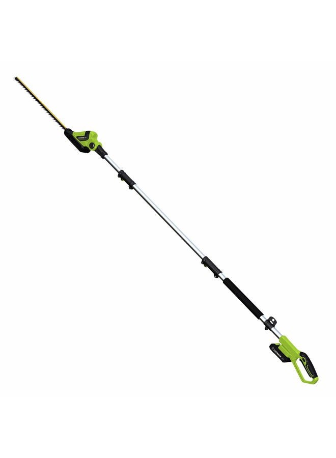 EarthWise Power Tools by ALM LPHT12022 Volt 20-Inch Cordless Pole Hedge Trimmer, 20 inch, 2.0AH Battery & Fast Charger included - Image 1