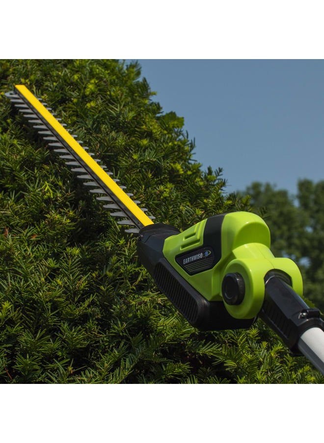 EarthWise Power Tools by ALM LPHT12022 Volt 20-Inch Cordless Pole Hedge Trimmer, 20 inch, 2.0AH Battery & Fast Charger included - Image 4