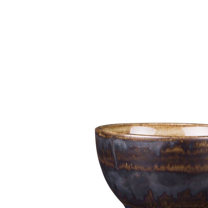 Caffeine Ceramic Handmade Wooden Metallic katori Bowl Set of 4 - Image 2