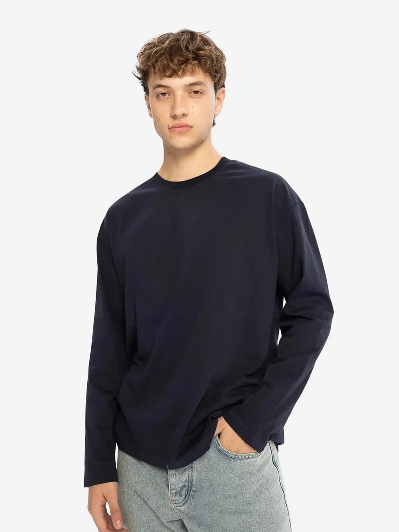جيستو GIESTO Long Sleeve Crew Neck Cotton T-Shirt