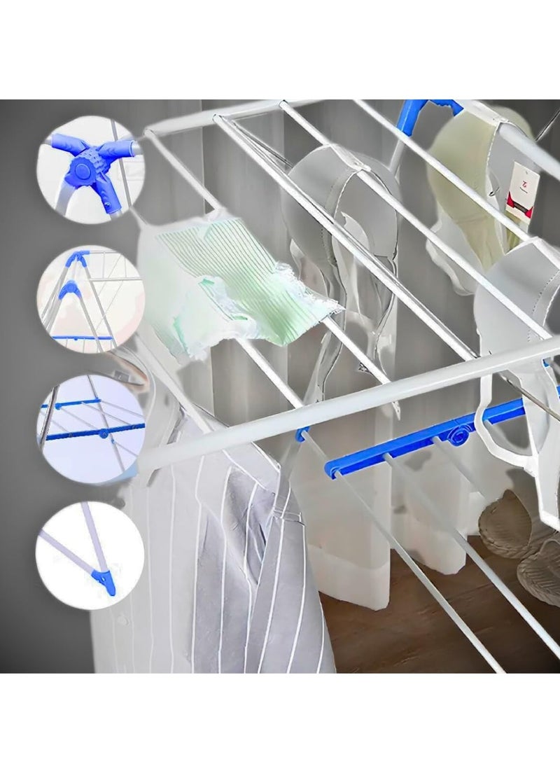 Foldable Clothes Drying Stand | Indoor & Outdoor Foldable Laundry Stand | Use Laundry Hanging Stand and Dryer Space-Saving Laundry Hanger  - Image 3