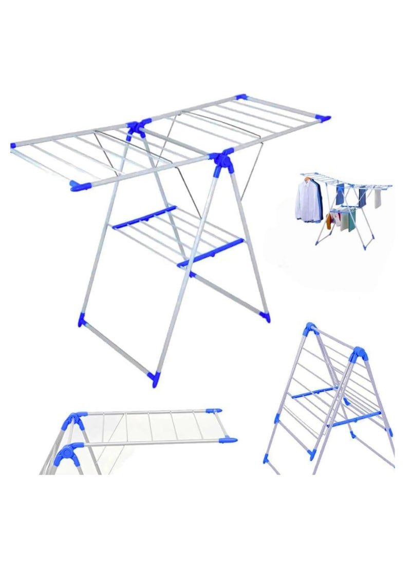 Foldable Clothes Drying Stand | Indoor & Outdoor Foldable Laundry Stand | Use Laundry Hanging Stand and Dryer Space-Saving Laundry Hanger  - Image 4
