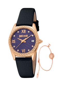 Just Cavalli ساعة يد نسائية جلدية دائرية الشكل JC1L312L0035 - 30 مم  - Image 1