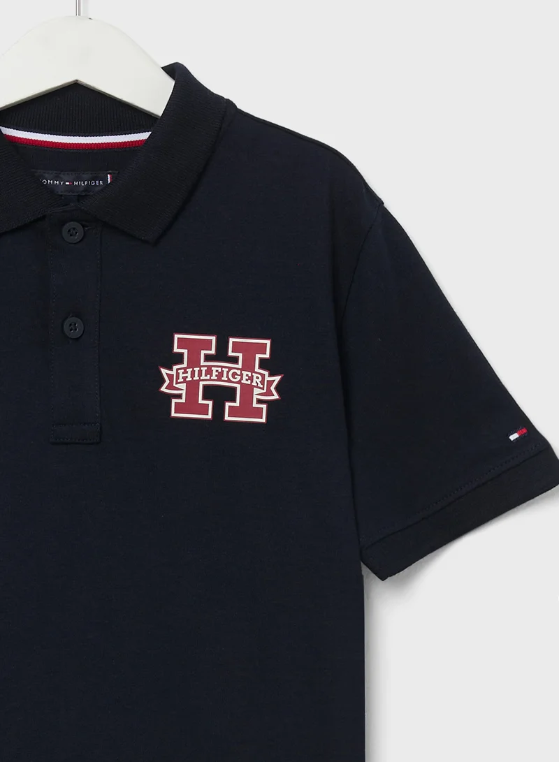 TOMMY HILFIGER Youth Logo Regular Polo