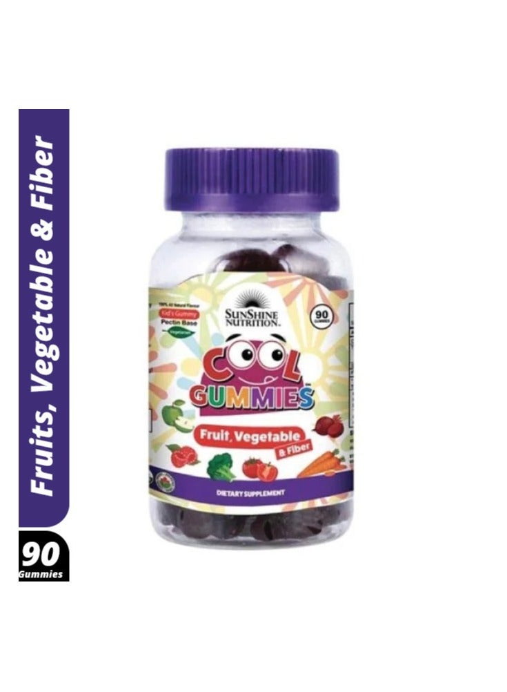 سنشاين نيوترشن كول جاميز فواكه وخضروات وألياف 90 قطعة للأطفال - Image 1