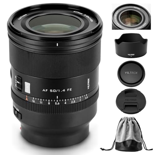 VILTROX 50mm F14 Pro FE Full Frame Lens for Sony E Auto Focus Standard Prime Lens with Large Aperture HyperVCM Motor for Sony EMount ZVE1 A7IV A7C A9III A1 A7SIII A7RII A7III A7RIII A7RIV A9 FX3 - Image 1