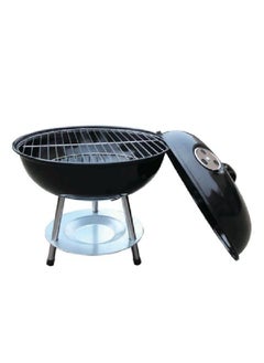 Grill Mark Chrome Plated Steel Table Top Charcoal Grill Black and Silver 38 x 36.5 x 36.5 cm 8997859  - Image 2
