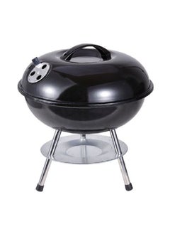 Grill Mark Chrome Plated Steel Table Top Charcoal Grill Black and Silver 38 x 36.5 x 36.5 cm 8997859  - Image 1