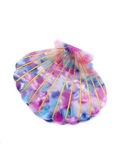 Suoirblss Shell Jaw Clip Hair Claw Clip Clamps Resin Hair Clips Marble Pattern Hairpins Hair Accessories for women Styling Hairdressing (Purple) 