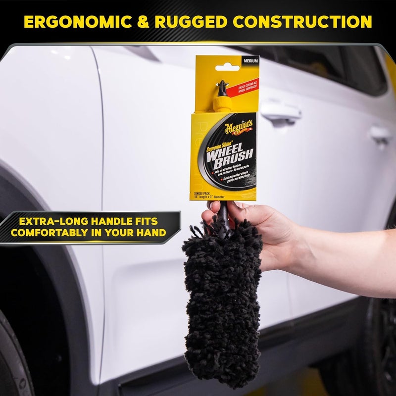 ميجواير Meguiar's Supreme Wheel Brush, Medium - Image 4