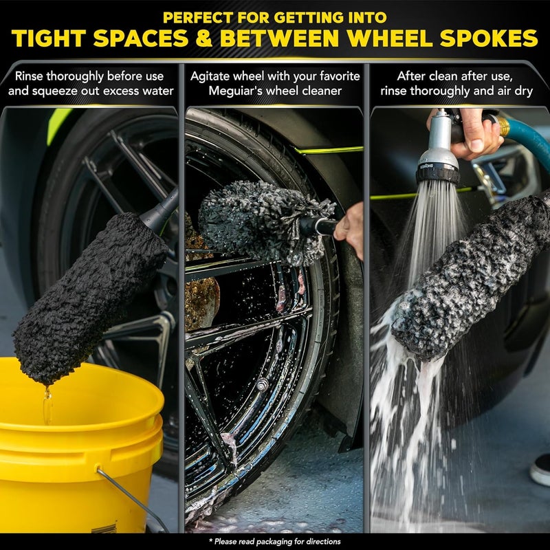 ميجواير Meguiar's Supreme Wheel Brush, Medium - Image 3