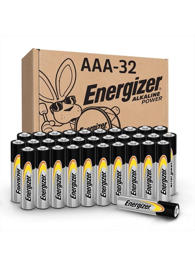 Energizer بطاريات قلوية AAA (عبوة 32)، بطاريات AAA طويلة الأمد - Image 1
