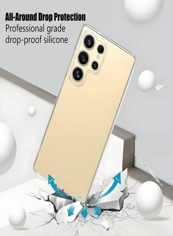 TENOC Phone Case for Samsung Galaxy S25 Ultra, Clear Case Shockproof Protective Bumper Slim Cover - Image 3