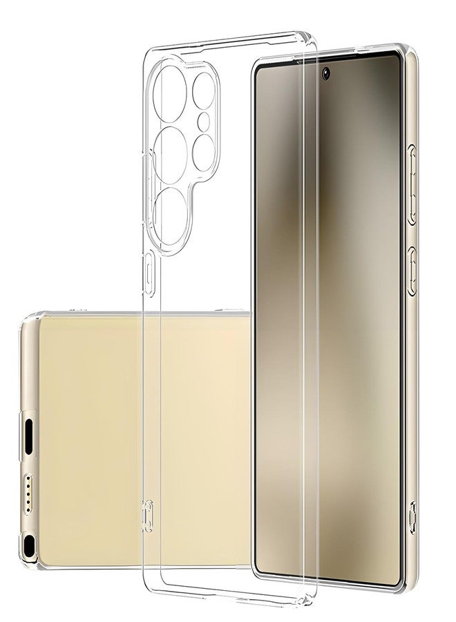 TENOC Phone Case for Samsung Galaxy S25 Ultra, Clear Case Shockproof Protective Bumper Slim Cover - Image 1