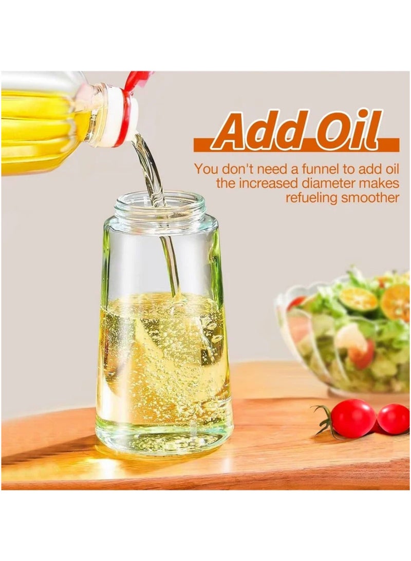 Olive Oil Spray Bottle for Cooking - 2 in 1 Olive Oil Dispenser for Kitchen Gadgets, Air Fryer, Salad, and BBQ, 470ml/ 16oz, Beige  - Image 5