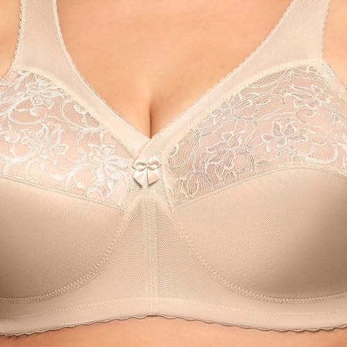 Glamorise Full Figure Plus Size MagicLift Original Support Bra Wirefree #1000 Blush - Image 2