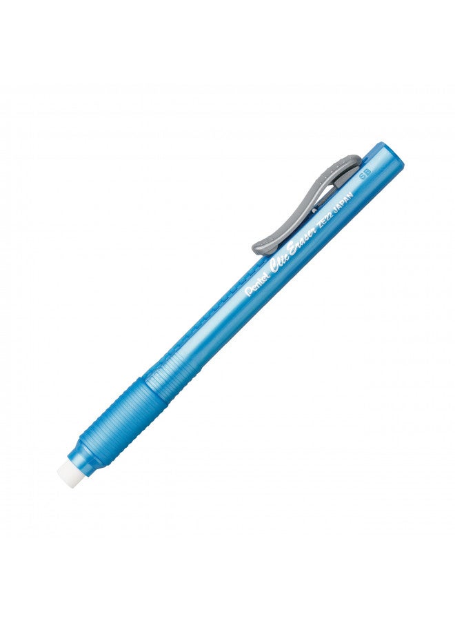 Pentel ممحاة بينتل كليك، ممحاة قابلة للسحب، أسطوانة زرقاء سماوية، علبة من 12 (ZE22S) - Image 2