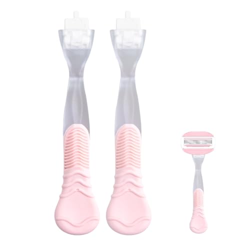 TEITEAI 2 Pack Replacement Razor Handle Compatible with Venus only, Pink - Image 1