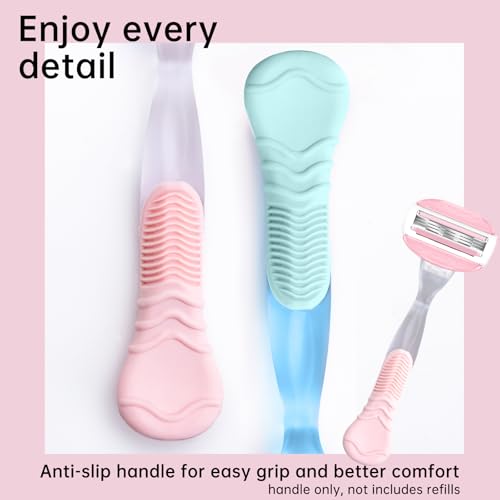 TEITEAI 2 Pack Replacement Razor Handle Compatible with Venus only, Pink - Image 3