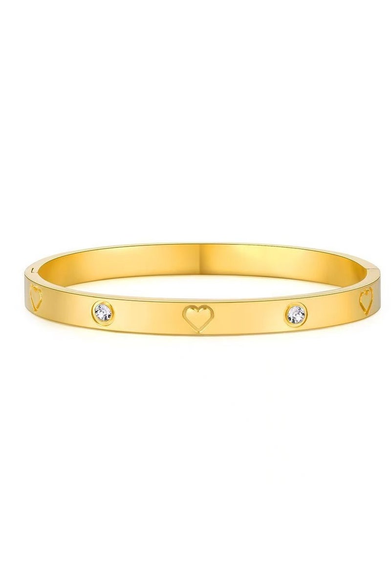 Akali 18K Gold Plated Cubic Zirconnian Bangel Bracelet  - Image 2