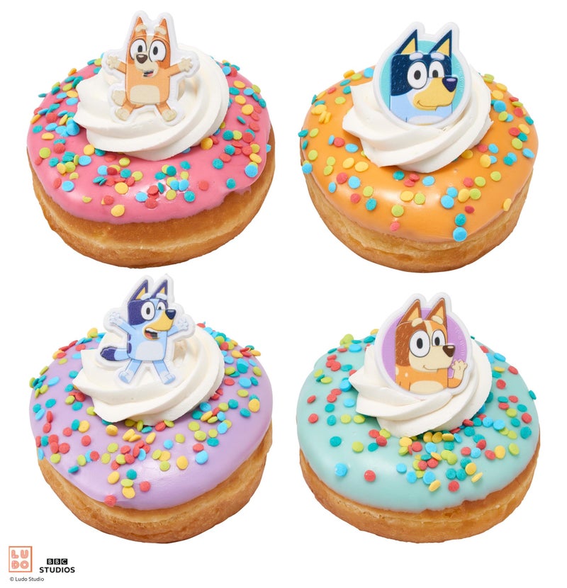 DecoPac Bluey So Much Fun Rings, 72 Cupcake Decorations Featuring Bluey, Bingo, Bandit, and Chilli, 3D Food Safe Cake Toppers â€“ 72 Pack - Image 5