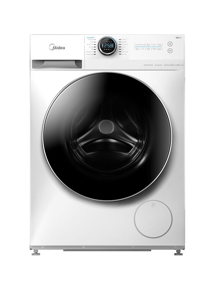 Midea Washer Front Load – 10 Kg Washer – 14 Programs – White – Mf200W100W1Wsa 10 kg MF200W100W1WSA White - Image 1