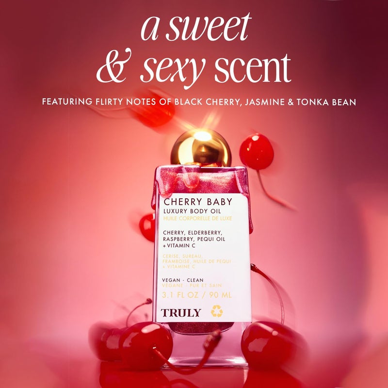 Truly Cherry Baby Luxury Body Oil - Image 5
