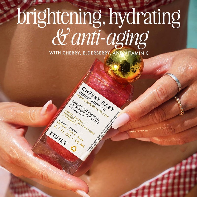 Truly Cherry Baby Luxury Body Oil - Image 3