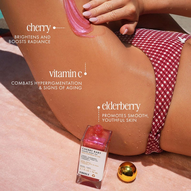 Truly Cherry Baby Luxury Body Oil - Image 4