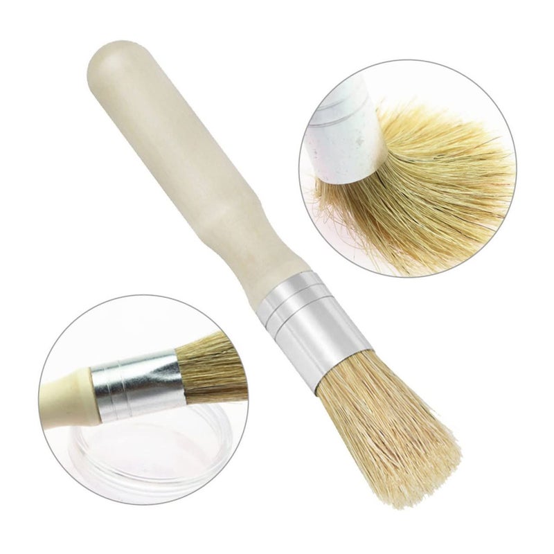 COHEALI Wooden Handle Small Bristle Brush 1 Pack for Curly Hair and Art Painting - Image 4
