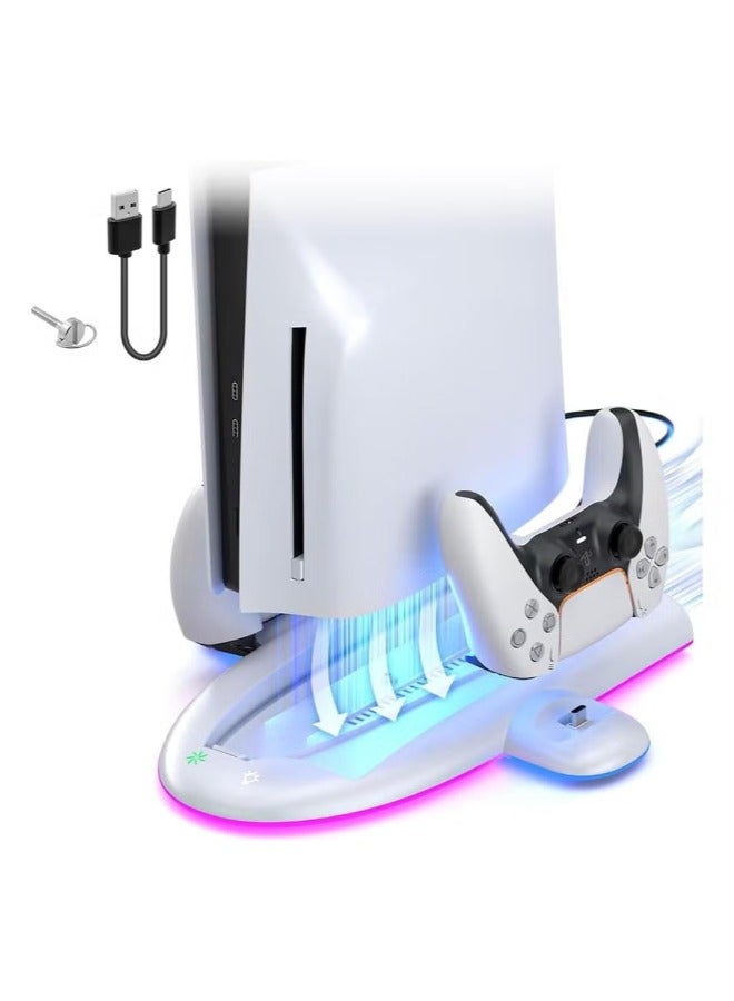 DOBE Cooling Station and Controller Charging Station for PS5 Slim Stand - Image 1