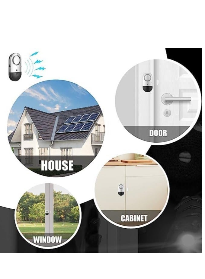 Captaintech Door Window Alarms 120DB Pool Door Alarms for Home Security Kids Safety Window Alarms for Home Door Chime for Store Home (6 Packs) - Image 4
