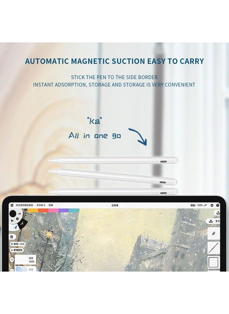 Apera - NR45 Aluminum Case Rechargeable Tablet Pen Ios iPad Mini Air Pro Digital Screen Magnet - Image 1