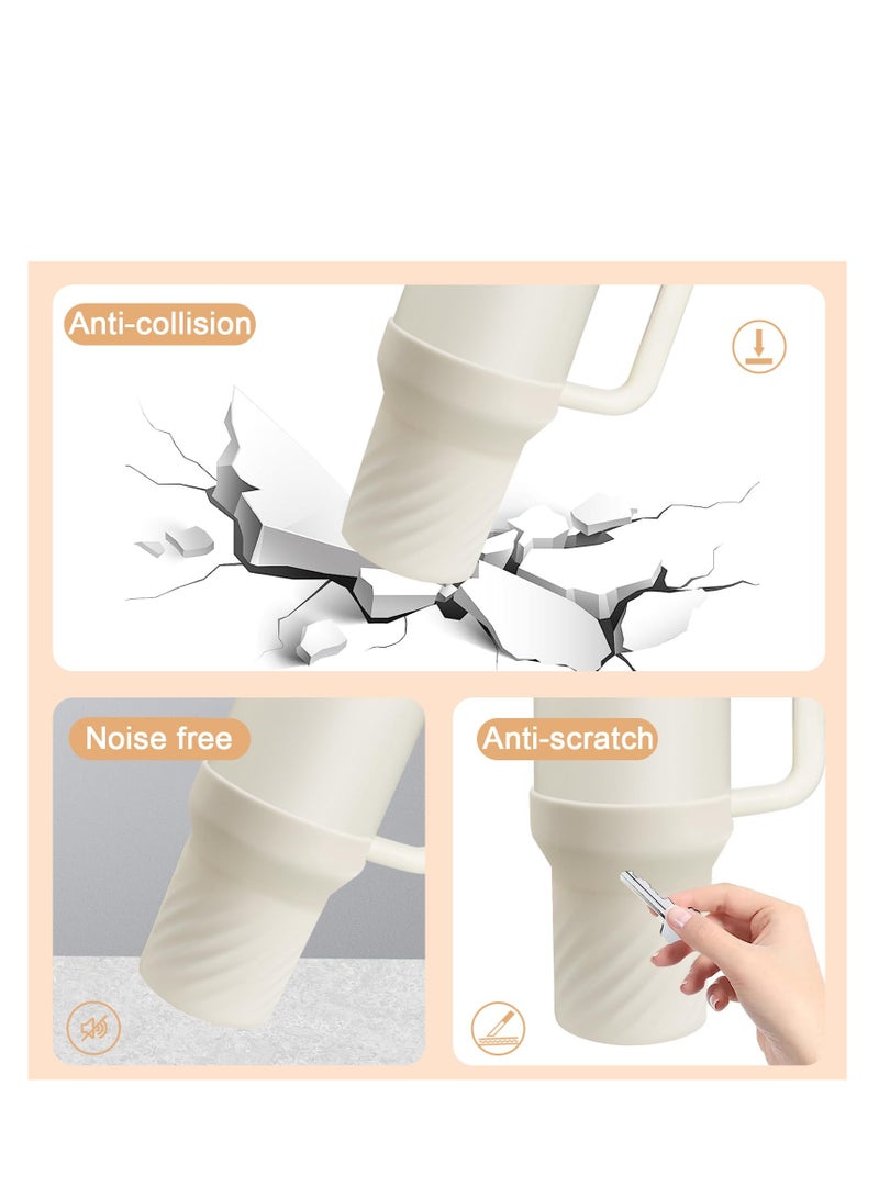 SYOSI Silicone Boot, for Stanley 40 Oz Tumbler With Handle, Stanley Boot Sleeve 40 Oz, Protective Water Bottle Cup Bottom Bumper Cover for Stanley Boot Sleeve 40 Oz, Stanley Cup Accessories - Image 4