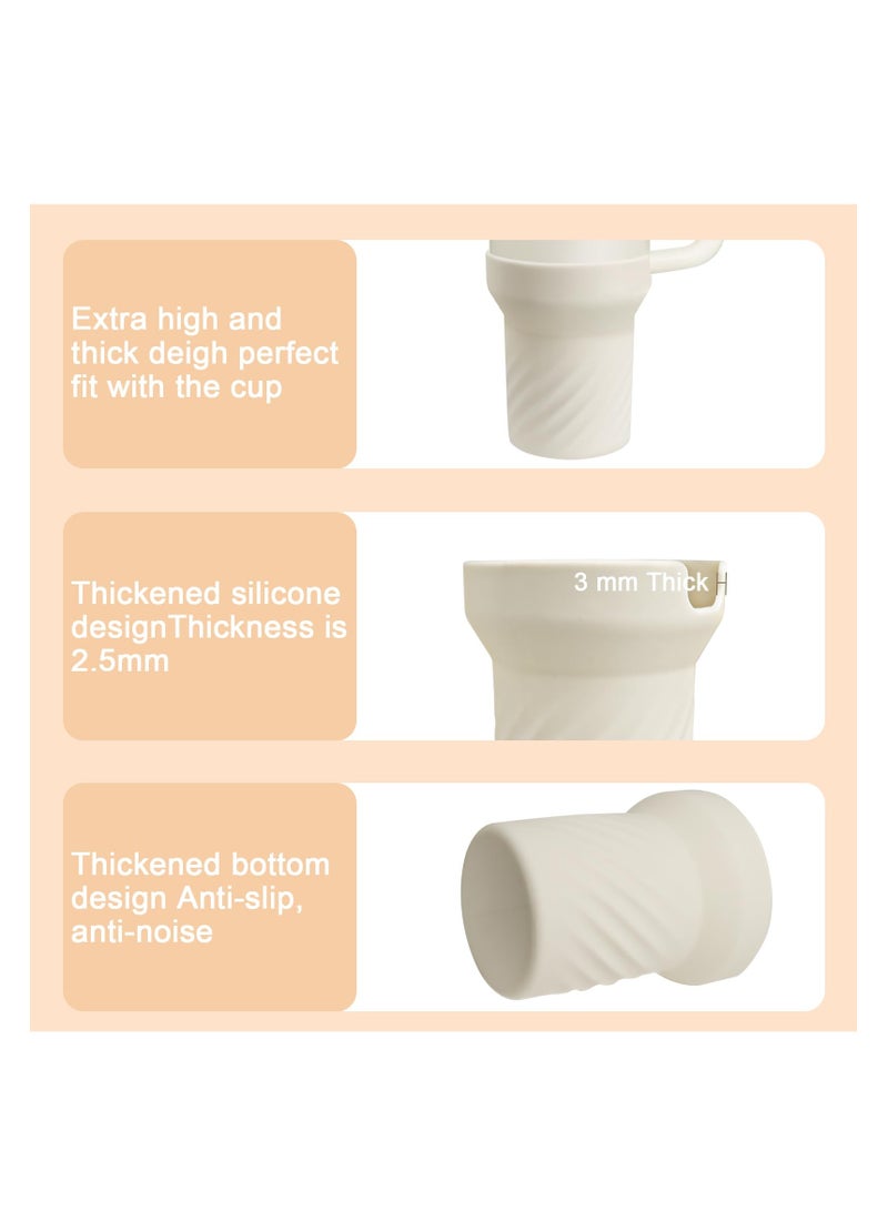 SYOSI Silicone Boot, for Stanley 40 Oz Tumbler With Handle, Stanley Boot Sleeve 40 Oz, Protective Water Bottle Cup Bottom Bumper Cover for Stanley Boot Sleeve 40 Oz, Stanley Cup Accessories - Image 3