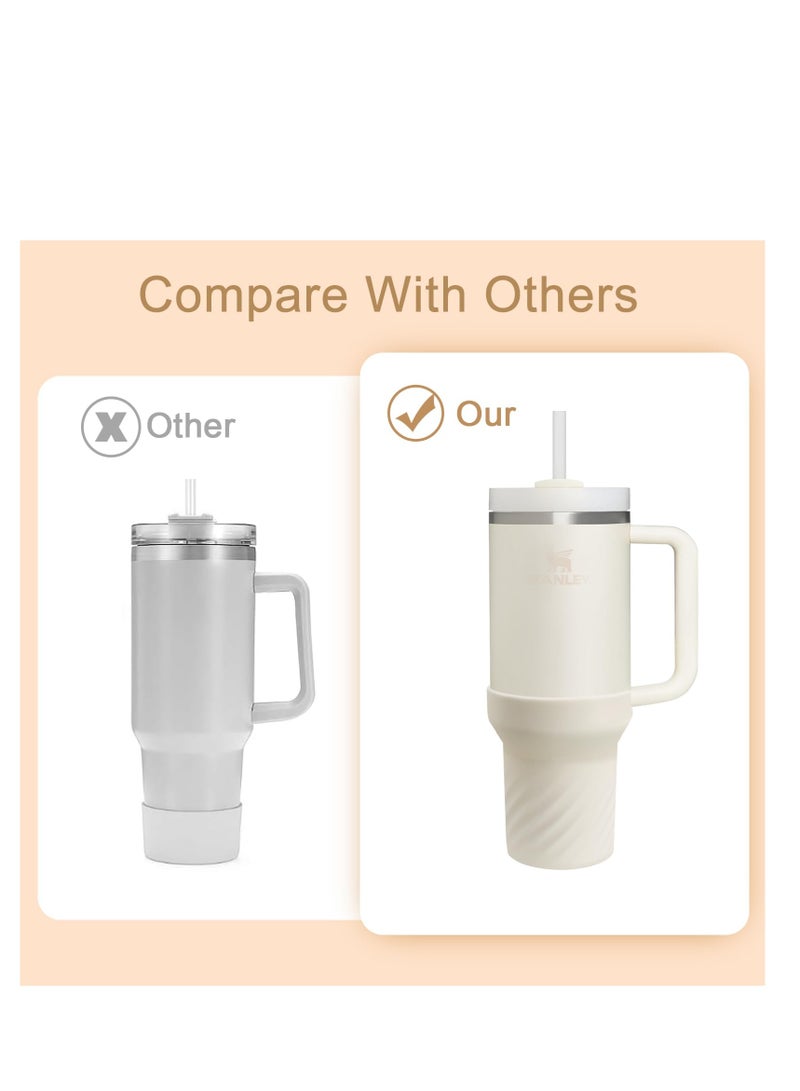 SYOSI Silicone Boot, for Stanley 40 Oz Tumbler With Handle, Stanley Boot Sleeve 40 Oz, Protective Water Bottle Cup Bottom Bumper Cover for Stanley Boot Sleeve 40 Oz, Stanley Cup Accessories - Image 5