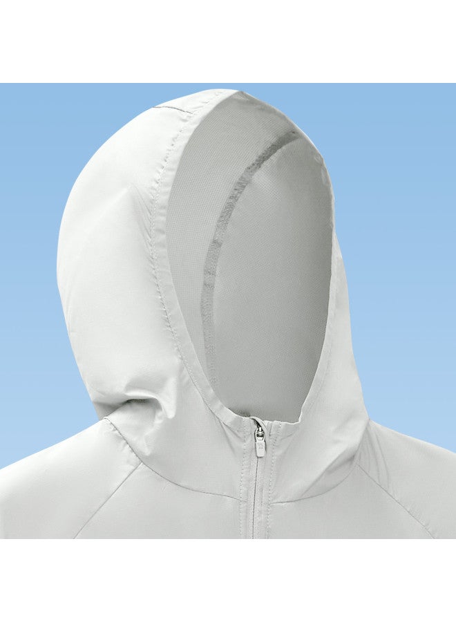 camel Cold White Sun Protection Jacket, Spring And Summer High-efficiency Uv Protection Sports Lightweight Outerwear, Breathable Skin Jacket, Men's Sunscreen Clothing - Image 4