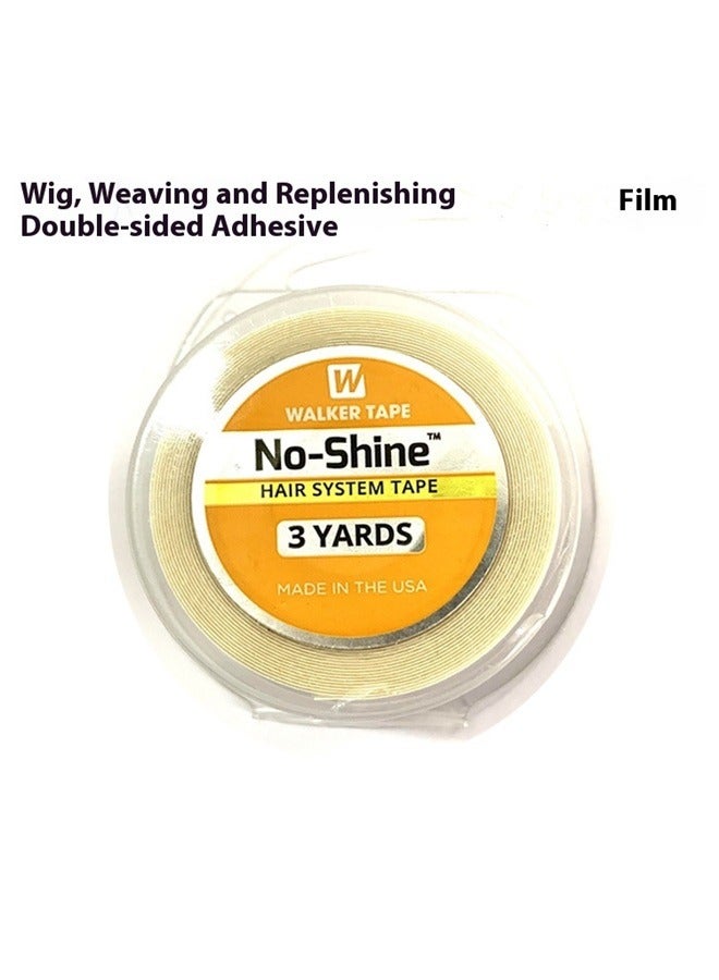 No Shine Double Sided Hair System Tape Beige ,Tape No Shine Bonding Double-Sided Tape Walker (1.27cm * 3YDS)  - Image 3