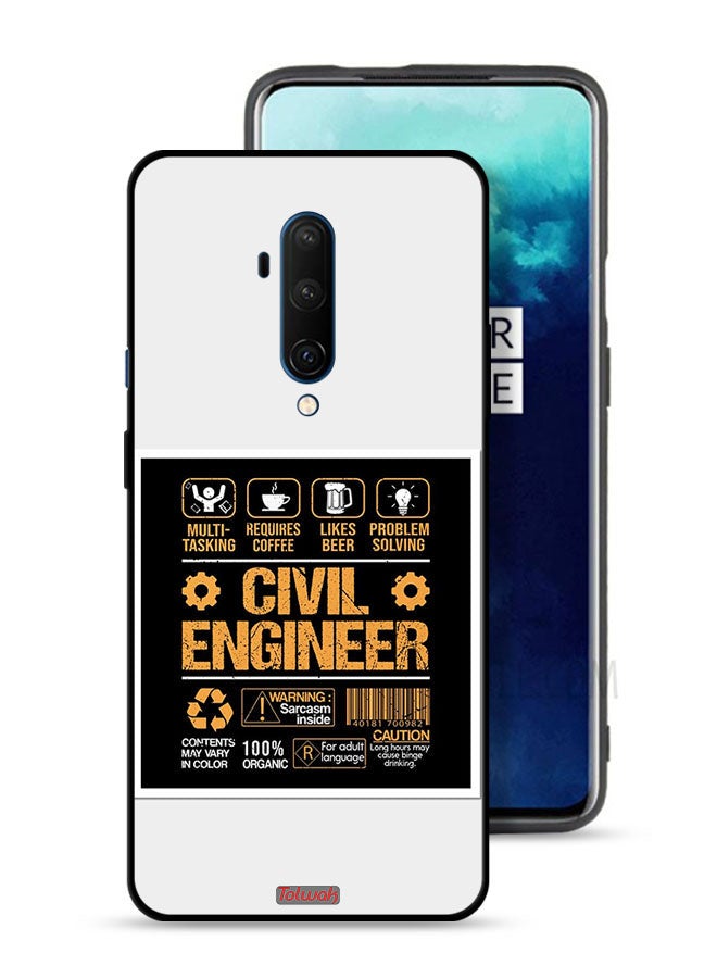 Tolwak OnePlus 7T Pro 4G Protective Case Cover Civil Engineer Sticker - Image 1