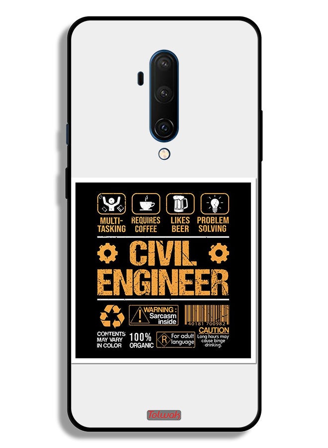 Tolwak OnePlus 7T Pro 4G Protective Case Cover Civil Engineer Sticker - Image 2