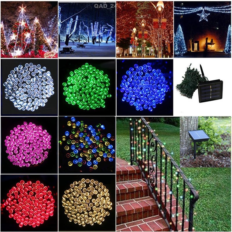 100/200 lights outdoor waterproof solar  string lights decorative lights solar holiday decorative string lights - Image 5