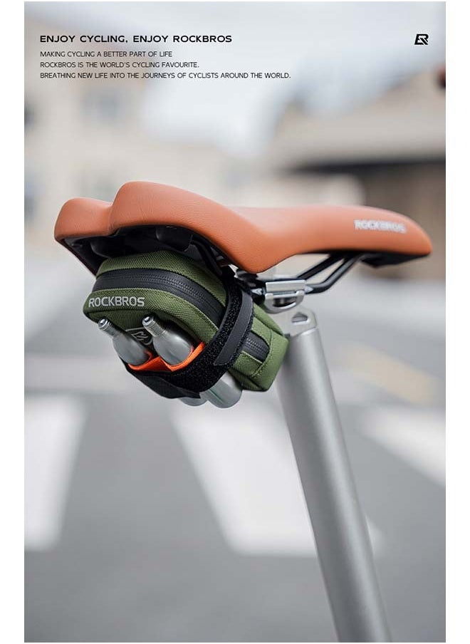 Rockbros ROCKBROS Bike Saddle Bag - Small, Lightweight and Portable Under Seat Bag for Road Bikes  - Image 1