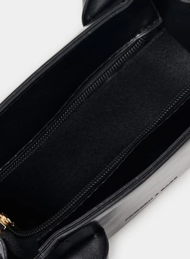Styli Textured Satchel Bag with Adjustable Strap